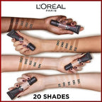 L'Oreal Paris Cover Liquid Foundation, With 4% Niacinamide, Long Lasting, Natural Finish, Available in 20 Shades, SPF 25, Infallible 32H Matte Cover, Shade 155, 30ml