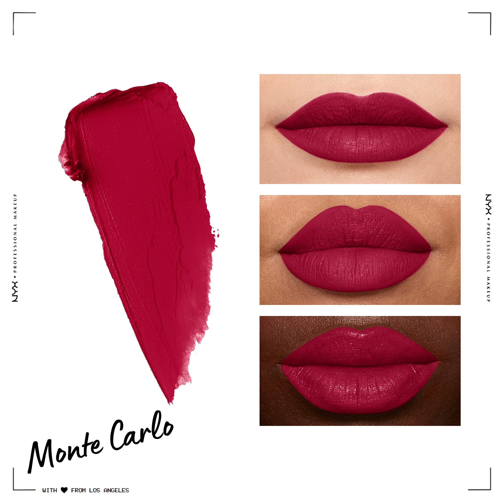 NYX Professional Makeup Soft Matte Lip Cream, Creamy and Matte Finish, Highly Pigmented Colour, Long Lasting, Vegan Formula