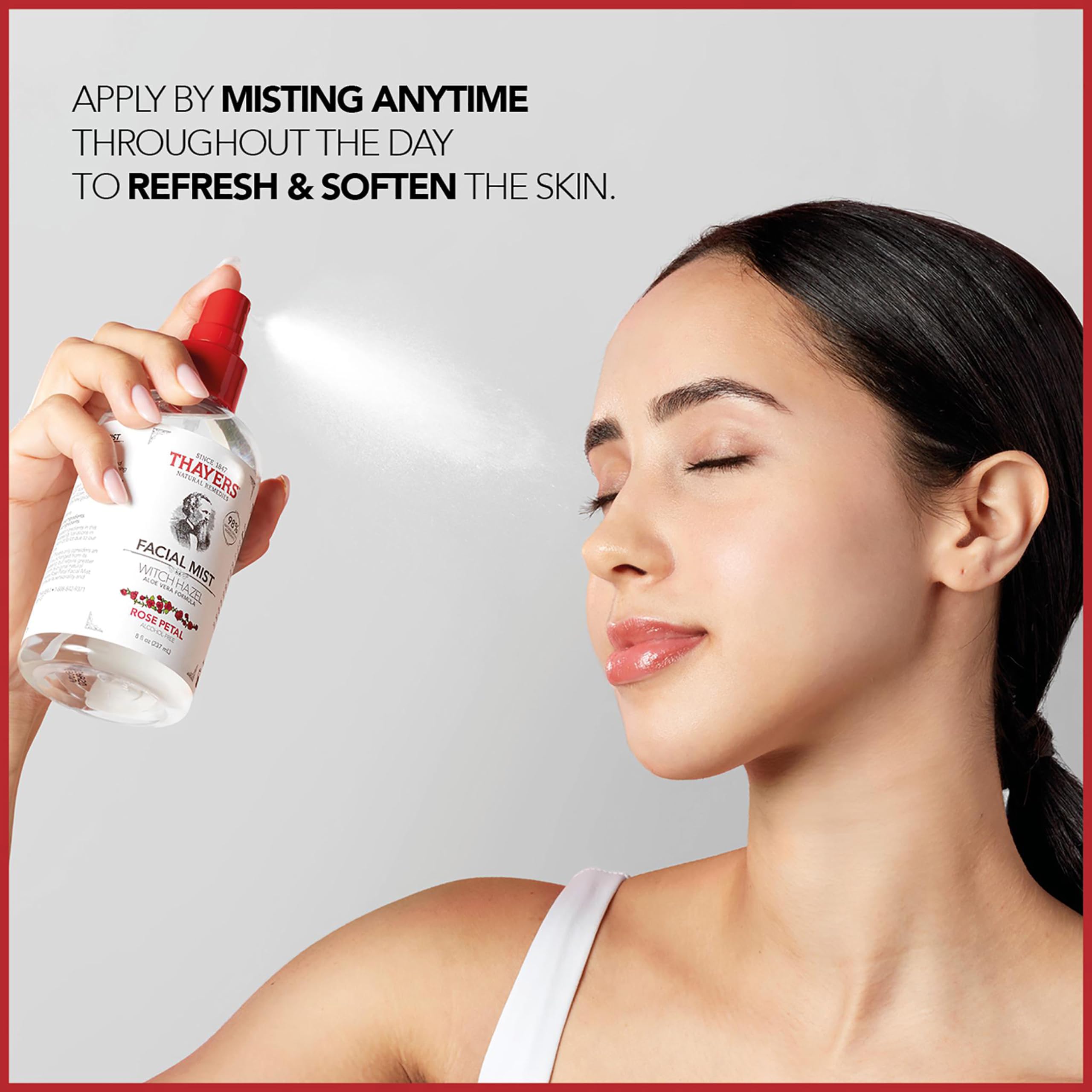 Thayers Witch Hazel Gentle Facial Mist Unscented Toner Lotion with Organic Aloe Vera