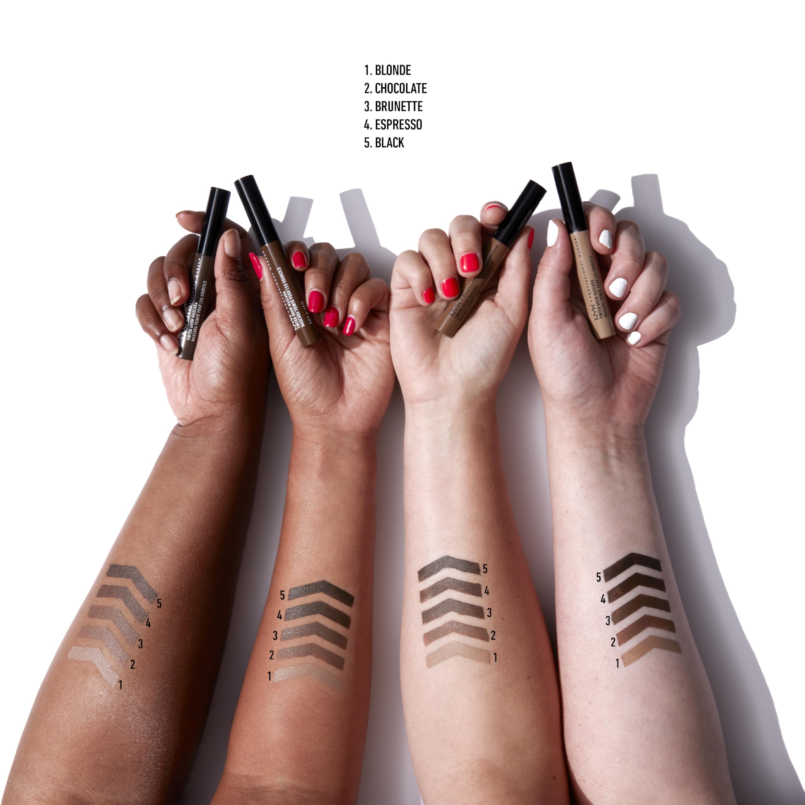 NYX Professional Makeup Tinted Brow Mascara, Eyebrow Pigment, Creamy Gel Formula for Brow Colour and Structure, 6.2 g