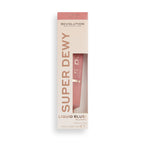 Makeup Revolution Superdewy Liquid Blusher, Highly Pigmented, Buildable Formula, You Had Me At First Blush, 15 ml