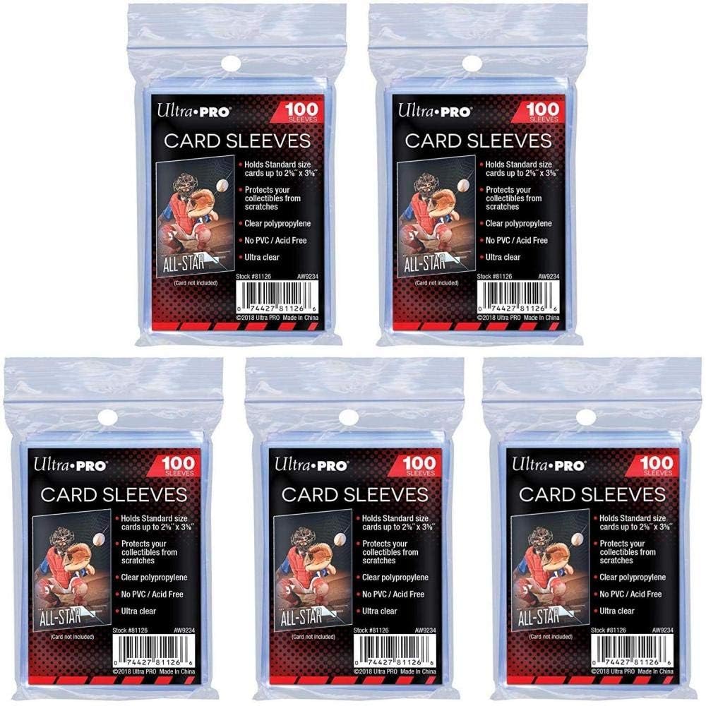 Ultra Pro Standard regular soft penny card sleeves for trading cards such as Pokemon, Magic, sports cards, standard size, transparent