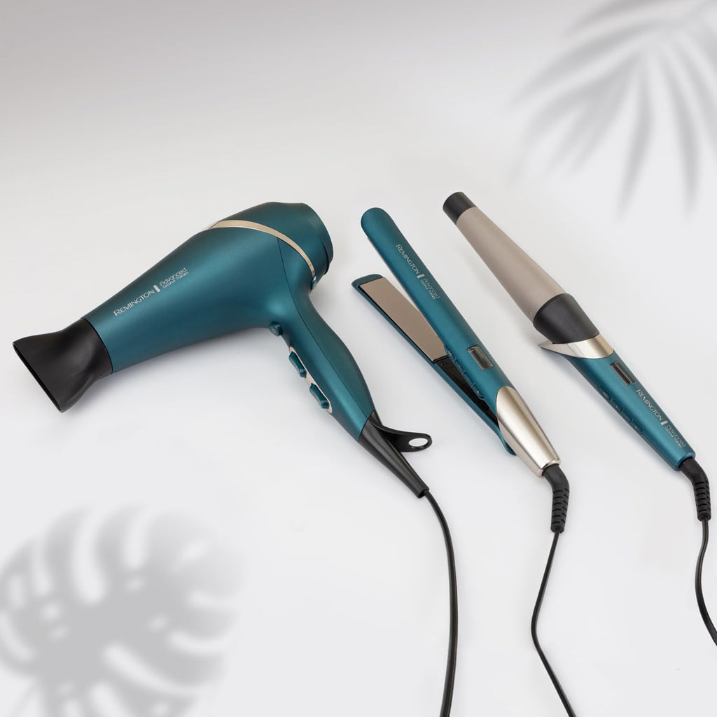 Remington Advanced Coconut Therapy Hair Straightener - Micro-Conditioners infused with Coconut & UV Filters release to nourish hair - Intelligent Heat Sensor to prevent overheating, 150°-230°C, S8648