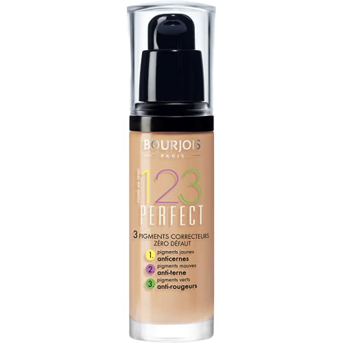 Bourjois 123 Perfect Medium Coverage Liquid Foundation 54 Beige, 30ml 363542