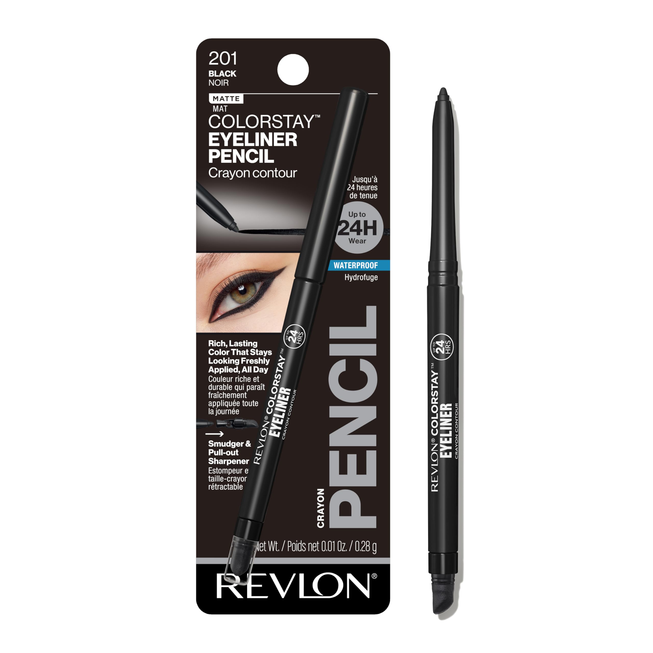Revlon Colorstay Eyeliner Pencil #201 Black - 0.01oz Eyeliner Pencil