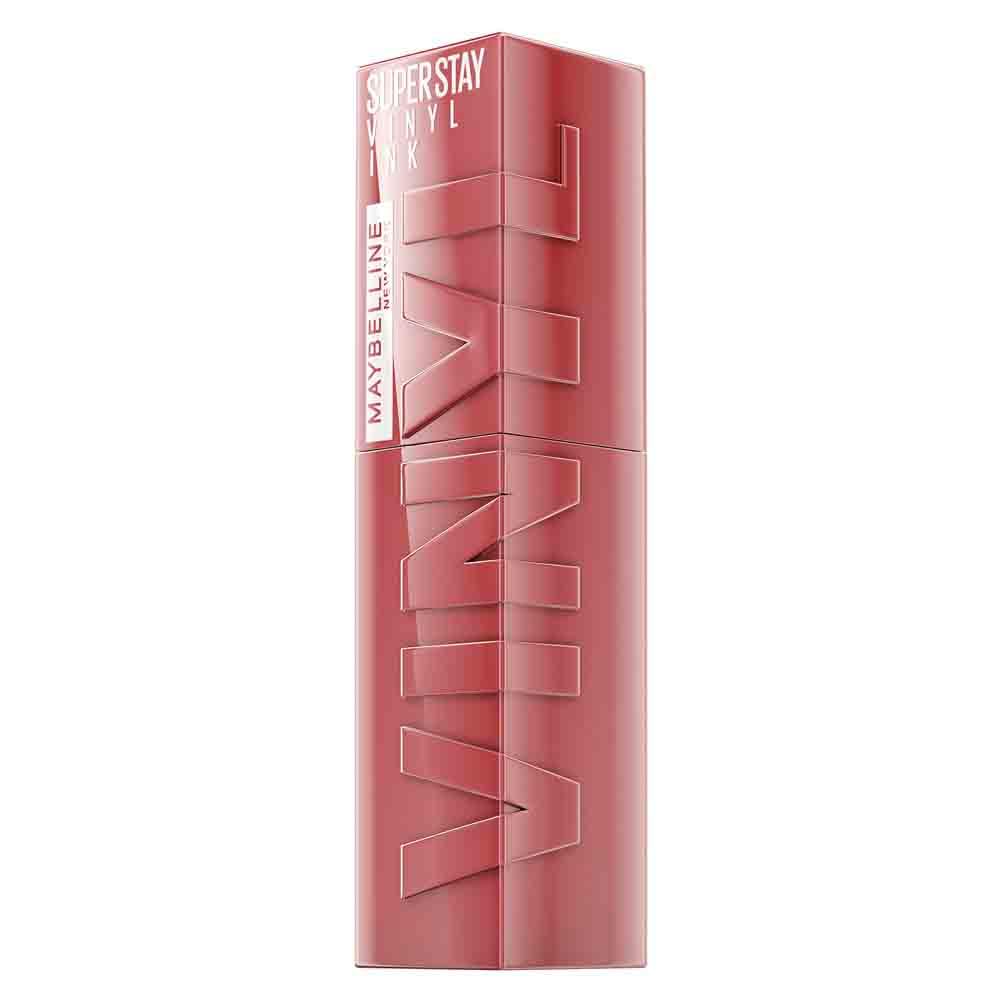 Maybelline New York flüssiger Lippenstift, Liquid Lipstick mit 16 Stunden Halt und glänzendem Finish, Super Stay Vinyl Ink